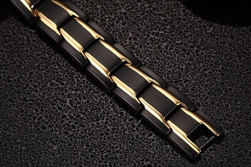Hot Sale Luxury Fashion Health Energy Bracelet Men Stainless Steel Bio Magnetic Anti-fatigue Anti-radiation Bracelets Jewelry-10