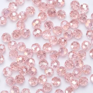 3 4 6 8mm round crystal beads faceted colorful glass beads loose spacer bead for jewerly making needlework bracelet necklace diy