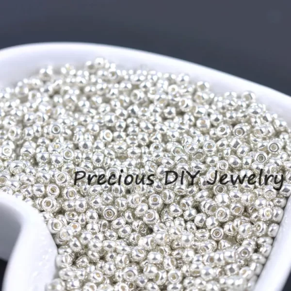 gold and silver color 2mm 3mm 4mm crystal glass spacer beads,czech seed beads for jewelry handmade diy bluv03x