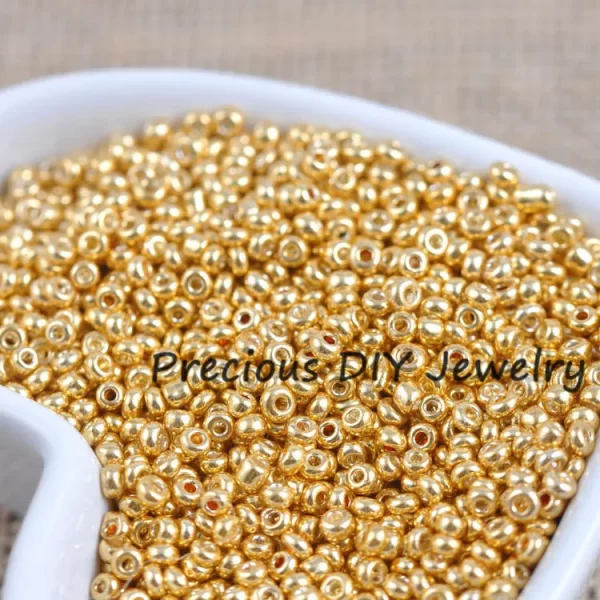 gold and silver color 2mm 3mm 4mm crystal glass spacer beads,czech seed beads for jewelry handmade diy bluv03x