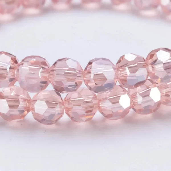 3 4 6 8mm round crystal beads faceted colorful glass beads loose spacer bead for jewerly making needlework bracelet necklace diy