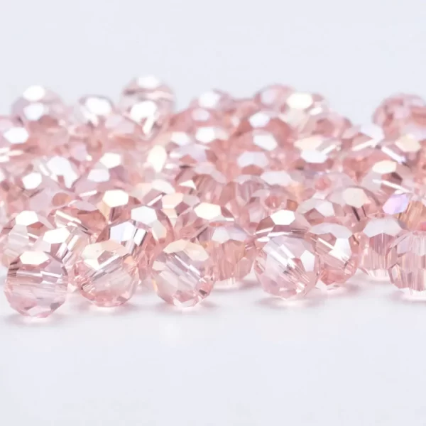 3 4 6 8mm round crystal beads faceted colorful glass beads loose spacer bead for jewerly making needlework bracelet necklace diy