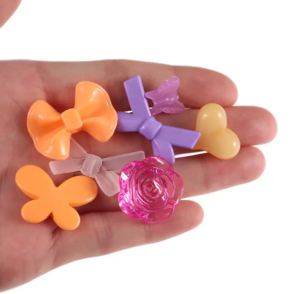 1bag mixing style candy color acrylic beads for diy handmade bracelet jewelry making phone chain accessories