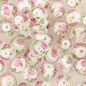 10pcsnew european colorful lampwork glass beads murano plastic aolly charm for girl diy bracelets bangles women jewelry dropship