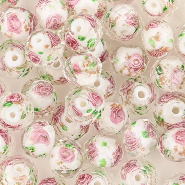 10pcsnew european colorful lampwork glass beads murano plastic aolly charm for girl diy bracelets bangles women jewelry dropship