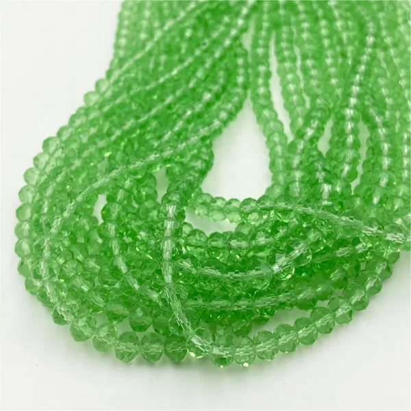 colorful 2/3/4/6/8mm rondelle austria faceted crystal glass beads loose spacer beads for jewelry making diy accessories