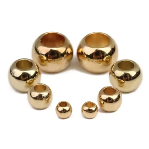 louleur high quality big hole beads ccb beads spacer beads spacer loose beads for diy jewelry making accessories charms wholesal