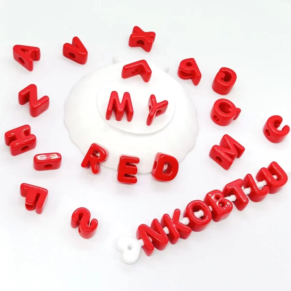 26 large 6mm hole letter beads 20mm a to z for diy jewelry making kit bracelet key chain and educators to learn letters
