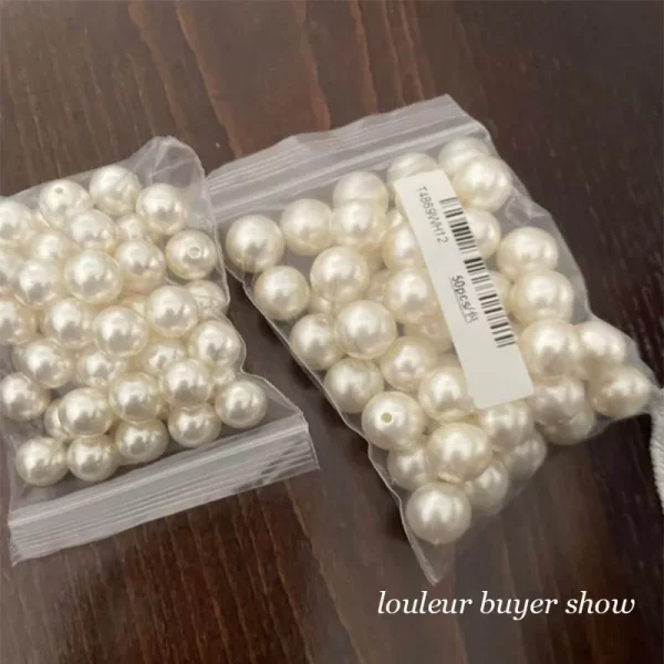 50 1000pcs/lot round abs imitation pearl beads loose beads plastic acrylic spacer bead for jewelry making diy bracelet necklace