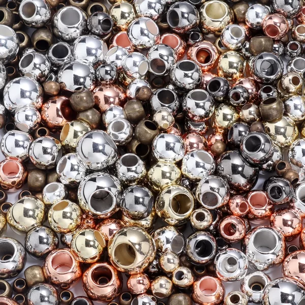 louleur high quality big hole beads ccb beads spacer beads spacer loose beads for diy jewelry making accessories charms wholesal